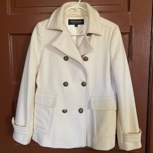 Gorgeous Cream Pea Coat
